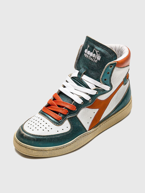 MI BASKET METAL MIX Leather sneakers - 4