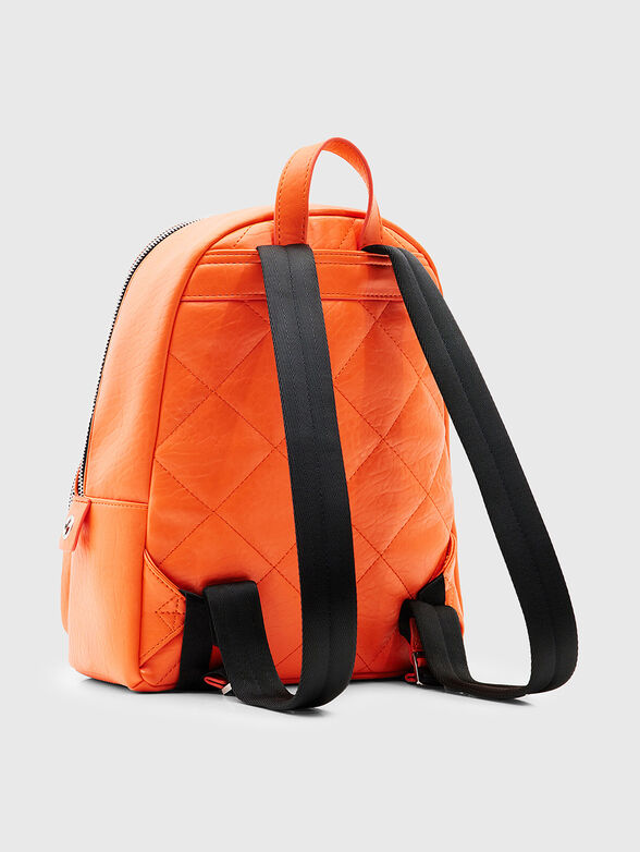Black backpack with floral motifs - 3
