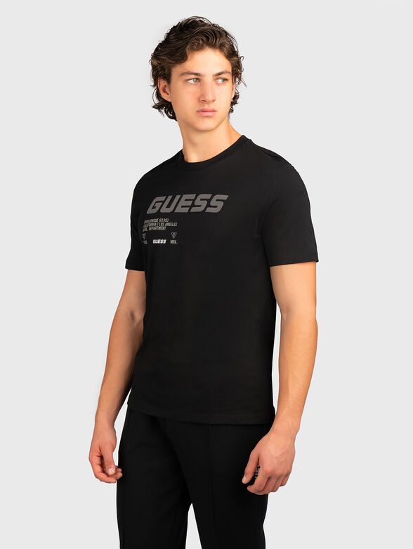 DIVO cotton T-shirt in black - 1