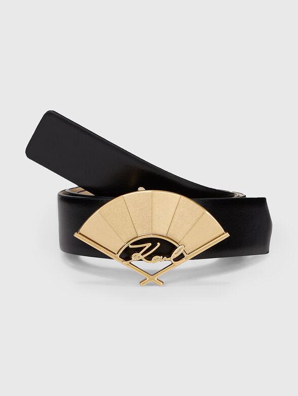 K/SIGNATURE leather belt - 1