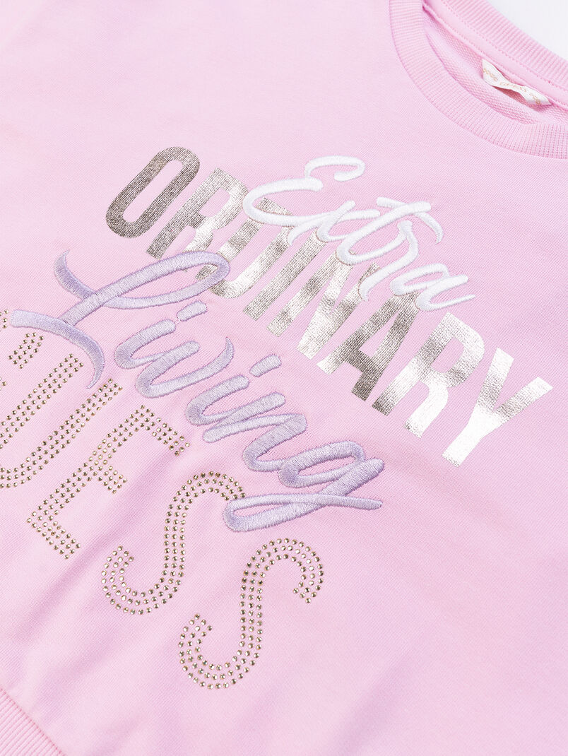 Cotton sweatshirt with sequins - 3