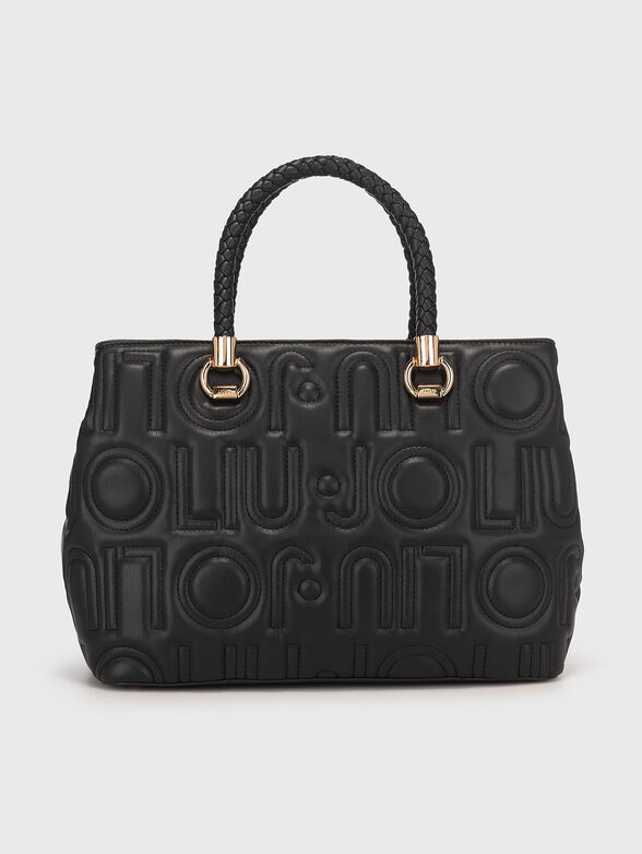 Handbag with quilted logo effect - 4