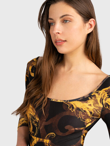 Bodysuit with cut-out back - 5