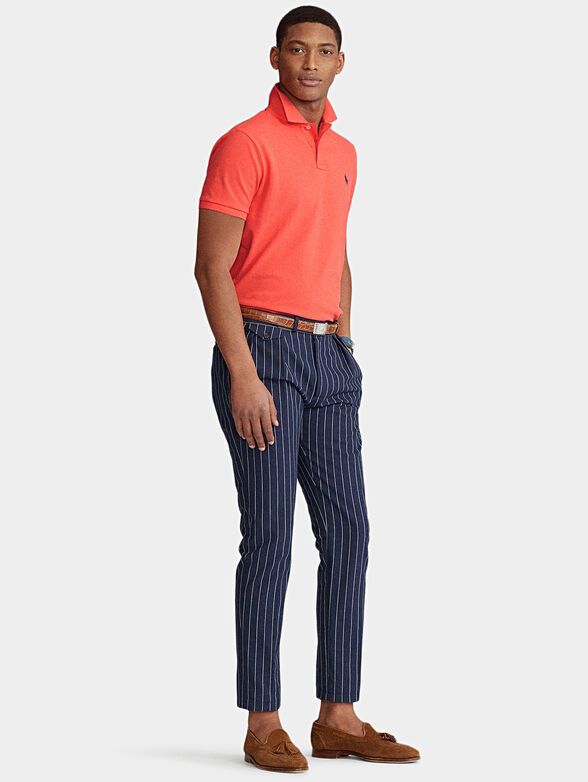 Polo shirt in bright red color - 2