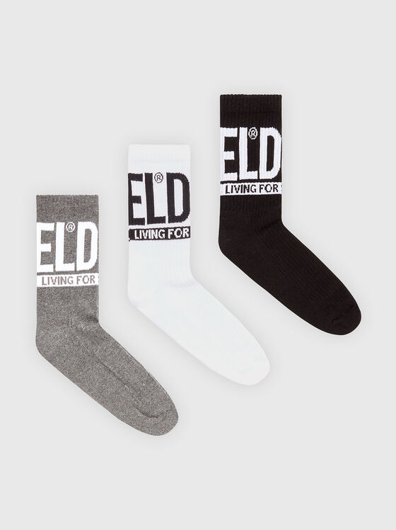 3-pack of socks with logo - 1