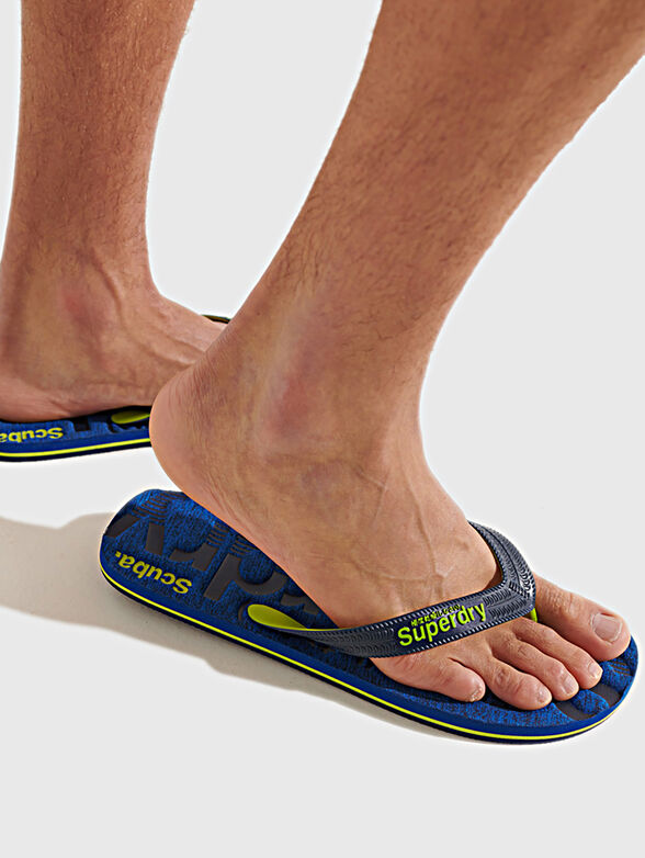 Flip-flops in blue color - 2