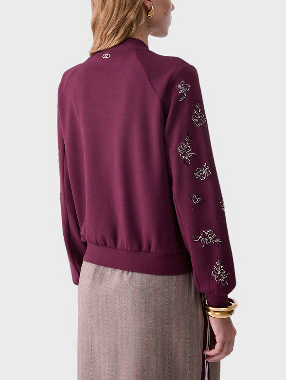 Sweatshirt with jewel embroidery - 2