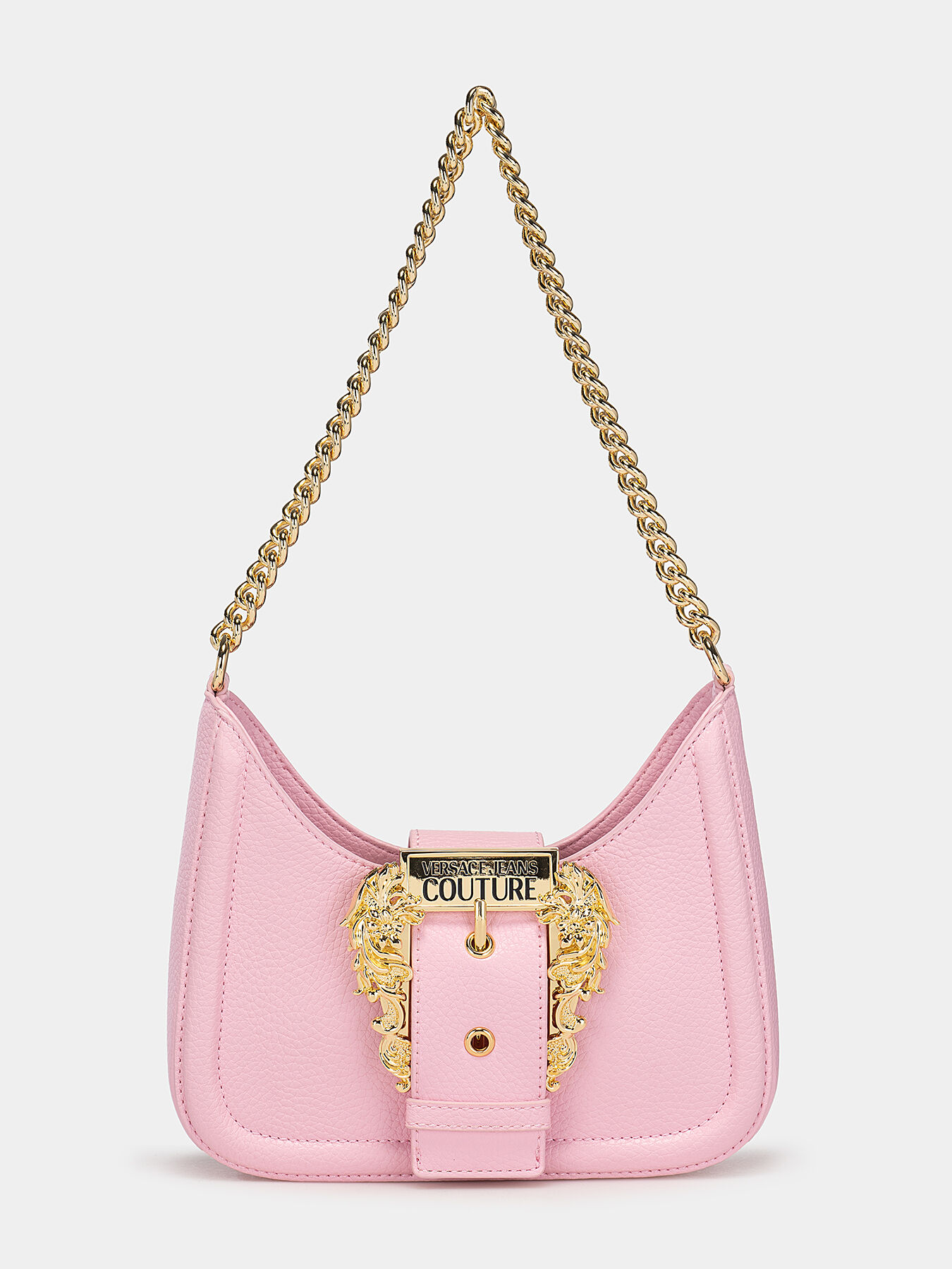 Small black bag with golden buckle brand VERSACE JEANS