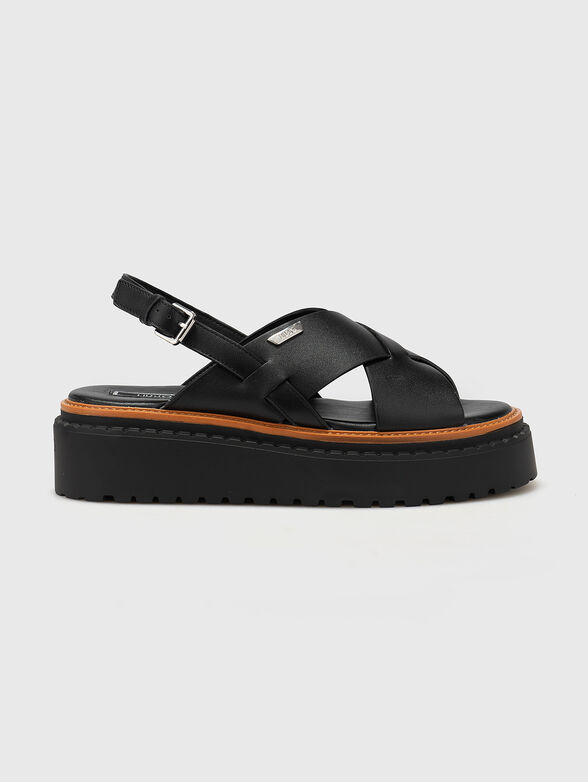BESSIE 02 black sandals - 1