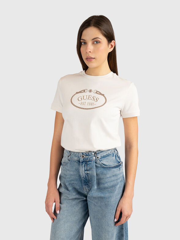 Cotton T-shirt with front logo - 2