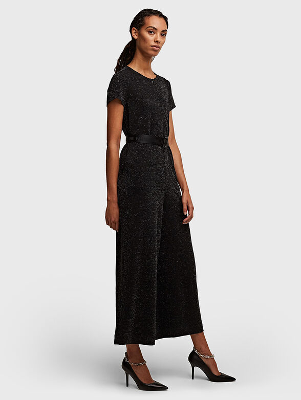 Black sparkling jumpsuit - 4