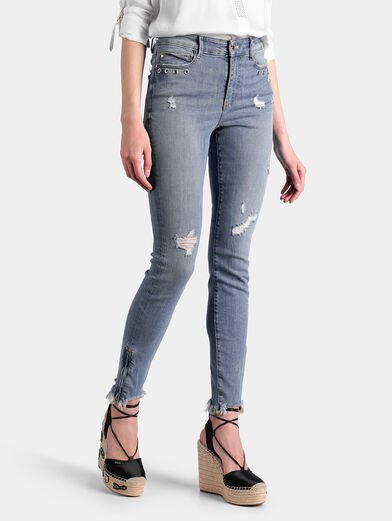 Jeans with abrasions - 1
