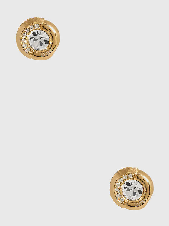 Earrings with rhinestones - 1