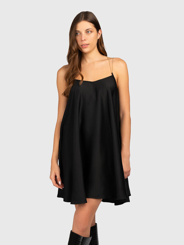 liu jo short dress LIU JO Short Dress With Bejewelled Detailing | Blue