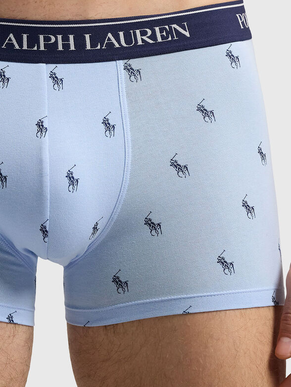 Set of three pairs of boxers with logo stripe - 4