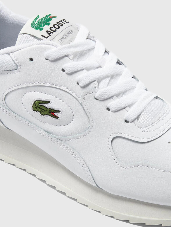 LINETRACK 2231 leather sneakers with logo detail  - 4