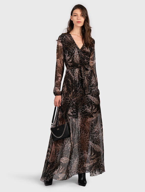 CORNELIA Dress with animal print - 1