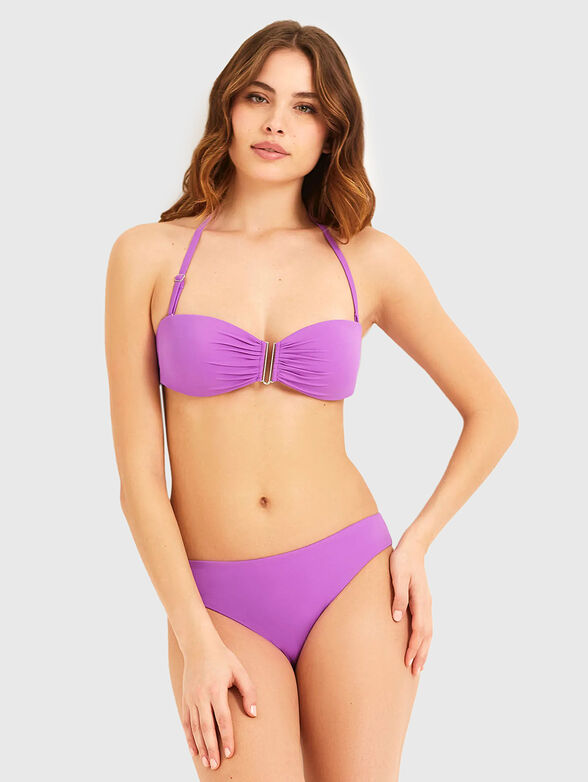 ESSENTIALS bikini top in purple - 2