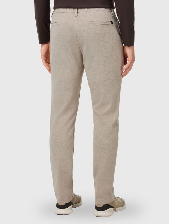 Viscose blend trousers with elastic waist - 2