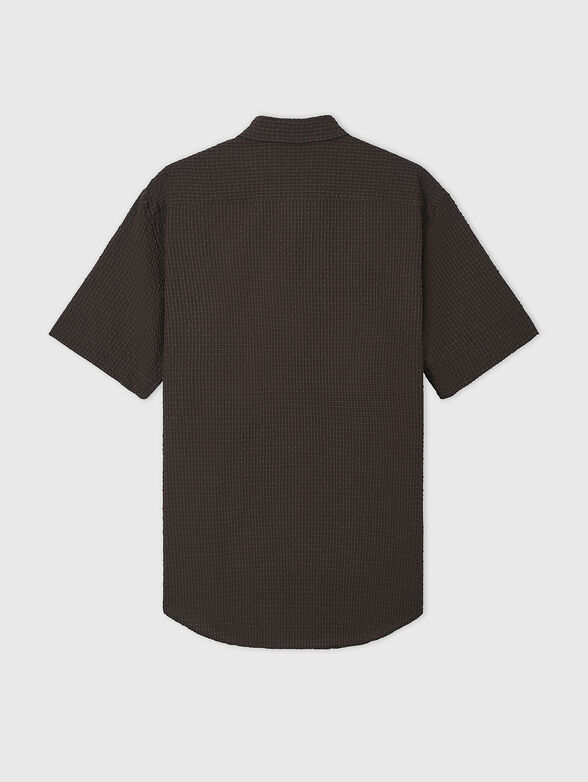 Short-sleeved checkered shirt - 3