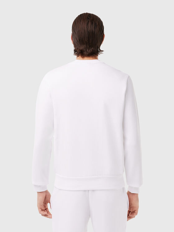 Cotton sweatshirt with logo in green - 2