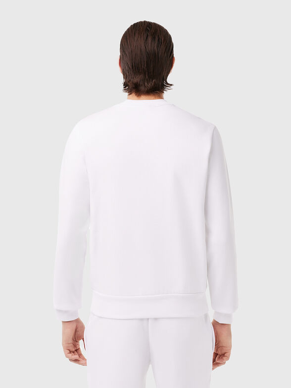 Cotton sweatshirt with logo in green - 2