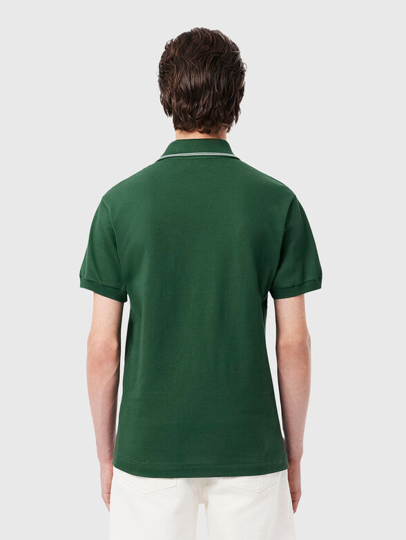 Polo shirt with accent stitching - 3