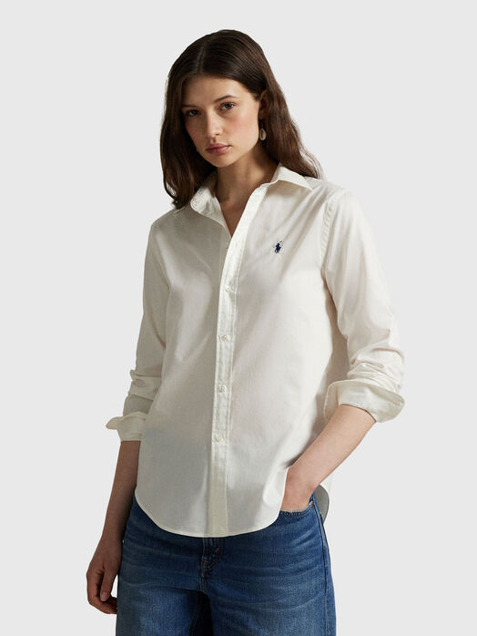 Cotton shirt with classic collar