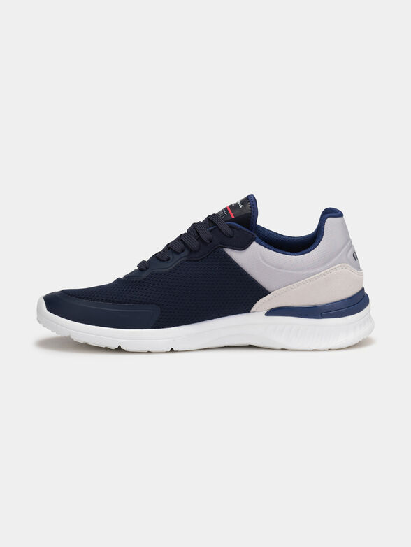 Dark blue sneakers with logo details - 4