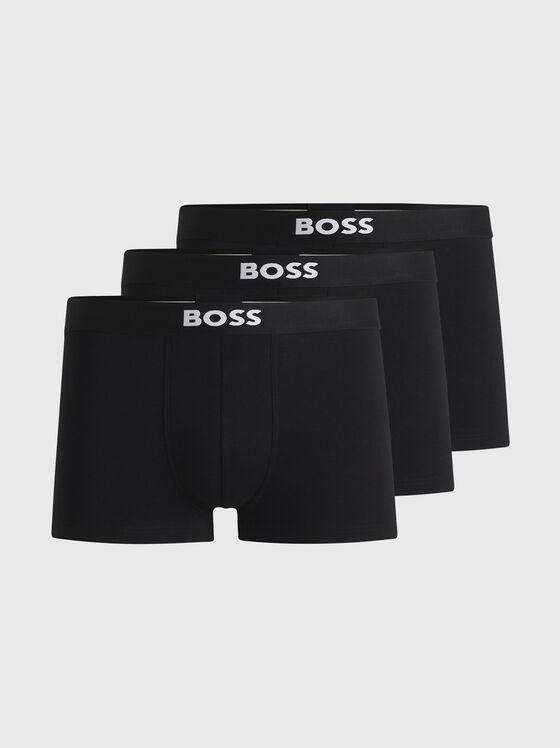 Set of three black boxers - 1