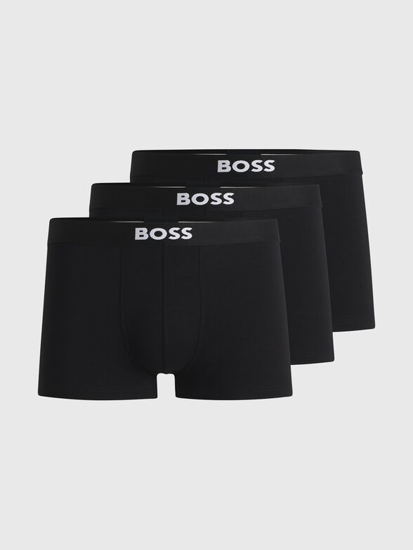 Set of three black boxers - 1
