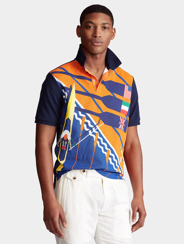 Polo shirt with multicolor print - 1