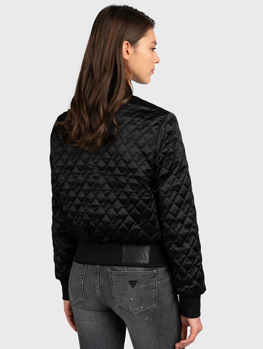 SUKI Black bomber with logo embroideries - 3