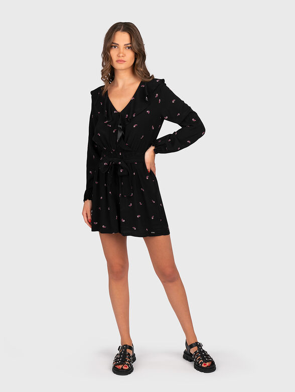 PRIYA mini dress with paisley accents - 3