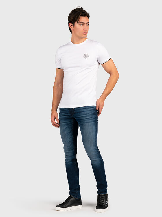 Бяла памучна тениска - 2