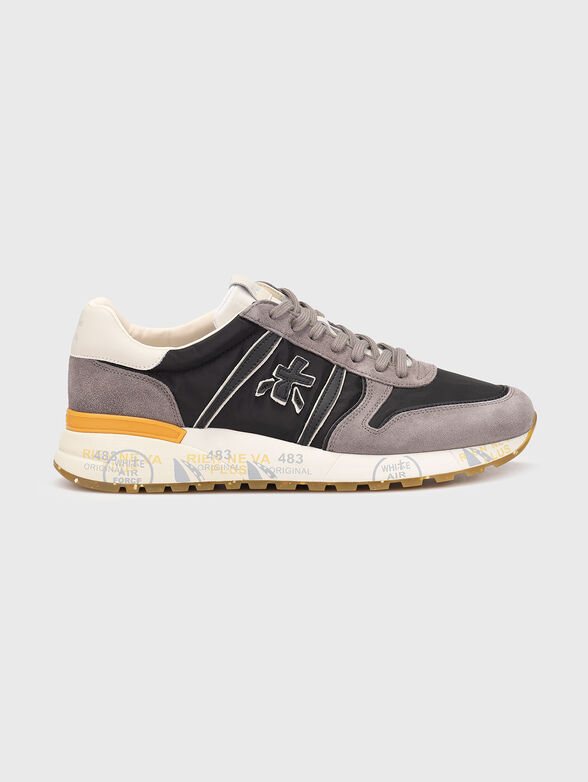 LANDER textile and suede sneakers - 1