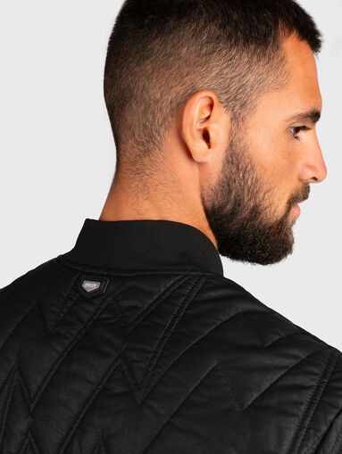 Black jacket with logo detail - 4