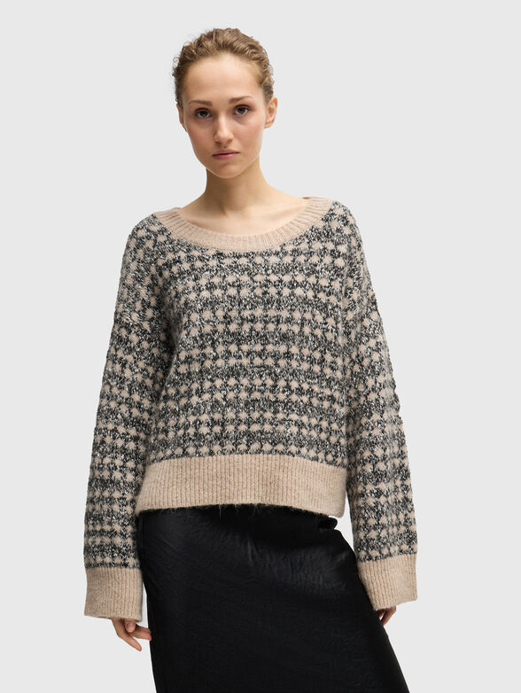 Wool blend oversized sweater - 1