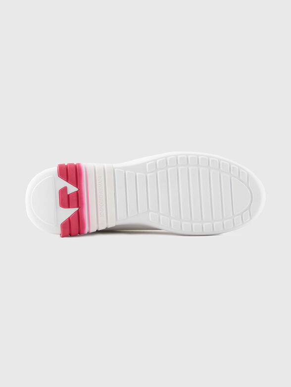 Leather sports shoes with logo - 5