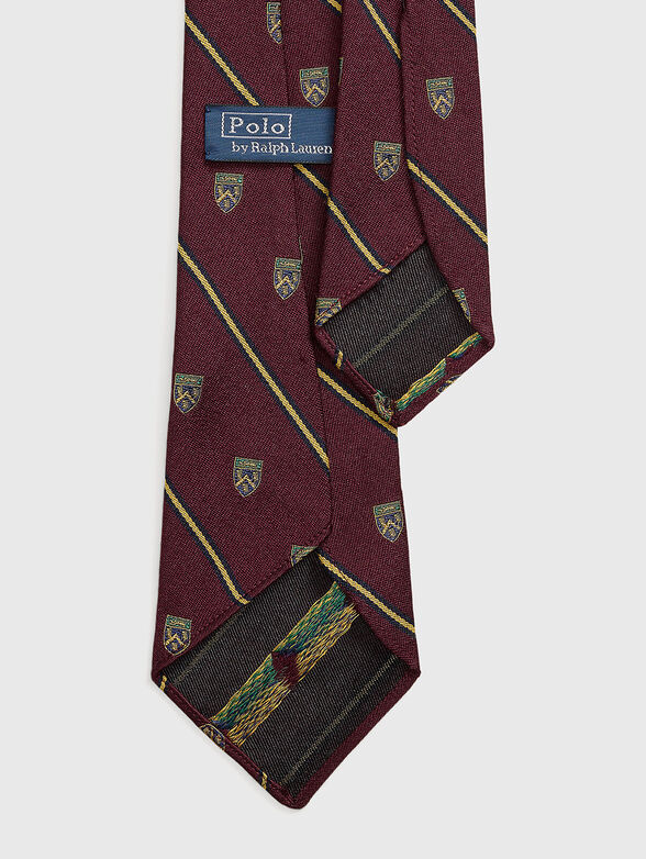 Tie in dark red - 2