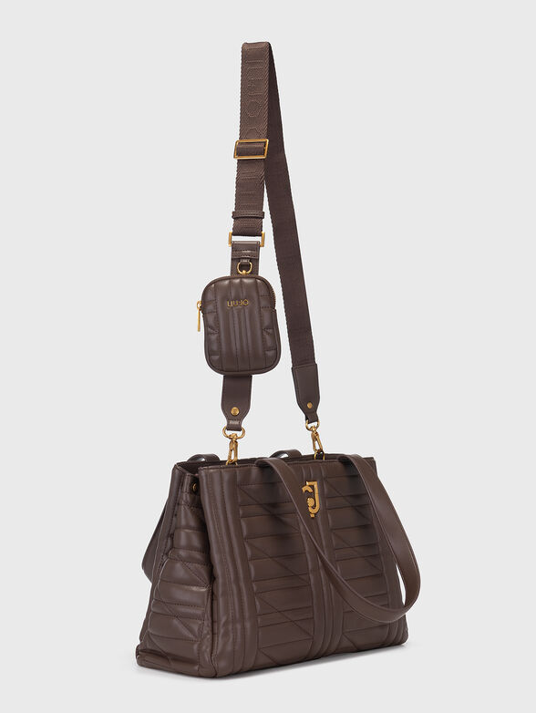 Black bag with quilted effect and logo - 2