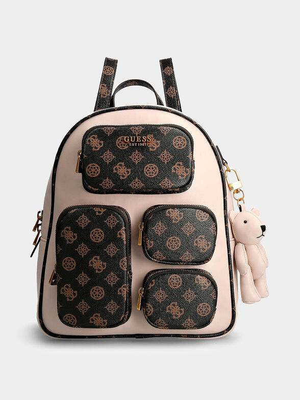 ABEY backpack with bear charm - 1