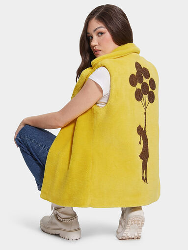 DELIA faux feather vest  - 3