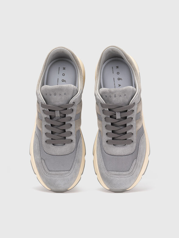 Sneakers with mesh details and suede - 6