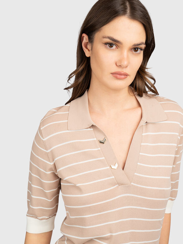 Viscose blend polo shirt - 4