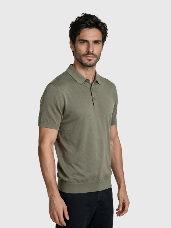 Polo shirt with cotton and silk - 1