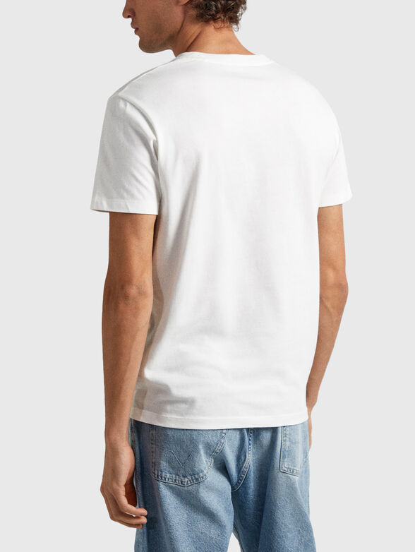 KERVIN cotton T-shirt with print - 3