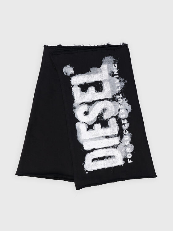 Asymmetric skirt with logo print - 1