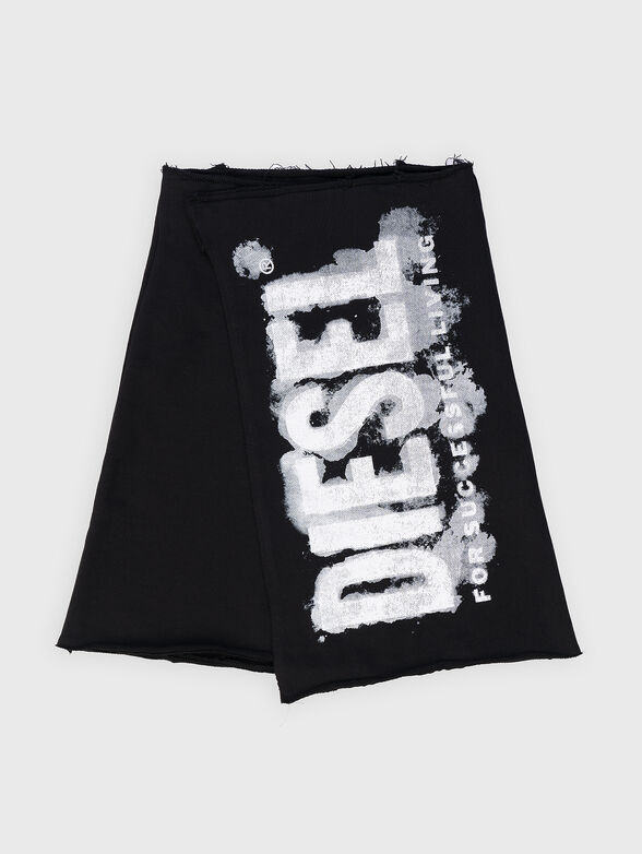 Asymmetric skirt with logo print - 1