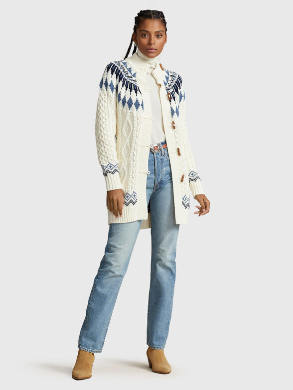 Wool blend cardigan  - 2